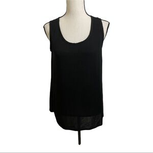 Nomadic Traders womens blouse size small Rayon semi sheer hi low style b…